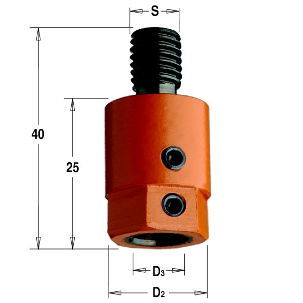 Фото Патрон для присадочного станка S=M10 D=10 LH в интернет-магазине ToolHaus.ru